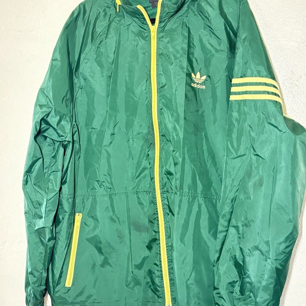 ADIDAS ORIGINALS ADS-200J MENS XL VINTAGE Y2K WINDBREAKER JACKET HOODED - Picture 2 of 13